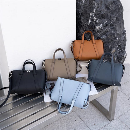 Hifashion Retro Genuine Leather Pillow Shoulder Bags For Women 2025 Trend Designer Crossbody Purses Boston Tote Ladies Handbags