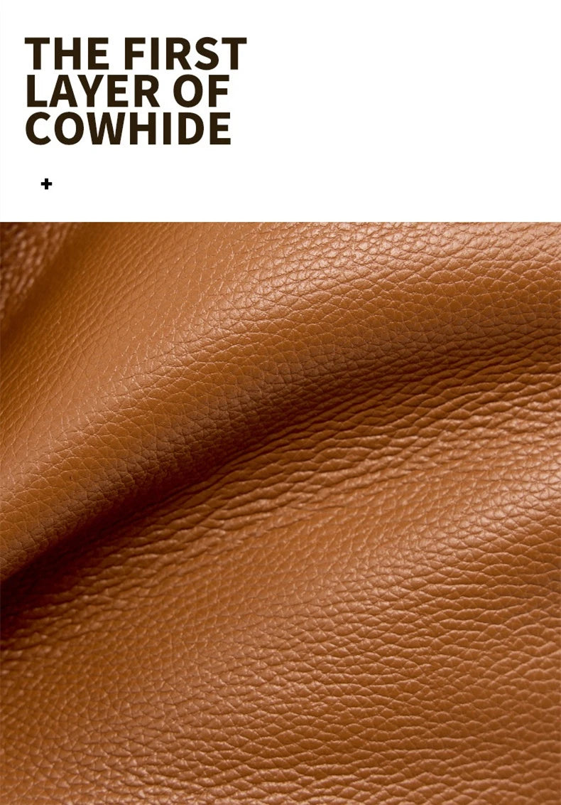 Hifashion 100% Real Genuine Leather Large Tote Shoulder Bags For Women 2025 Luxury Designer Trapeze Shopper Work Ladies Handbags