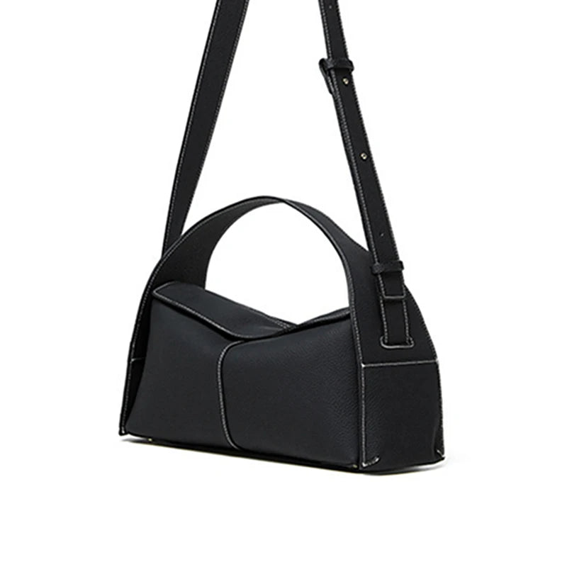 Hifashion Cowhide Genuine Leather Underarm Shoulder Bags For Women 2025 Luxury Designer Top Handle Satchel Tote Ladies Handbags
