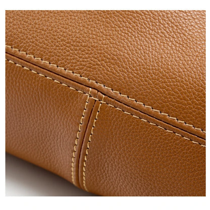 Hifashion 100% Real Genuine Leather Large Tote Shoulder Bags For Women 2025 Luxury Designer Trapeze Shopper Work Ladies Handbags