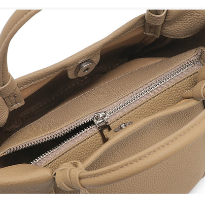 Hifashion Stylish Genuine Leather Tote Shoulder Bags For Women 2025 Trend Designer Basket Shopper Work Crossbody Ladies Handbags