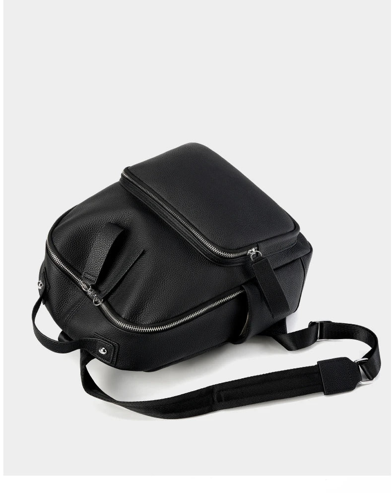 Hifashion 100% Cowhide Genuine Leather Backpack For Women 2025 Trend Designer Soft Travel Work Daypack Teenage Girls School Bags