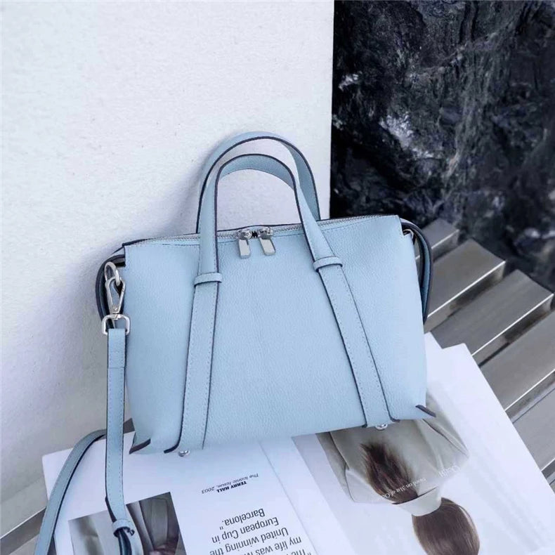Hifashion Retro Genuine Leather Pillow Shoulder Bags For Women 2025 Trend Designer Crossbody Purses Boston Tote Ladies Handbags