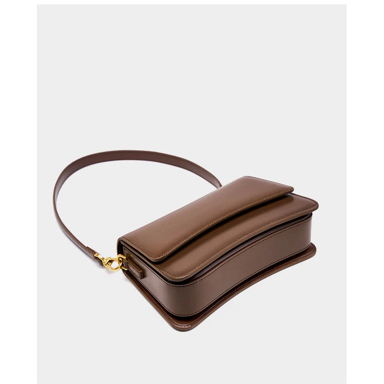 Hifashion Vintage Genuine Leather Underarm Shoulder Bags For Women 2025 Luxury Designer Crossbody Purses Saddle Ladies Handbags