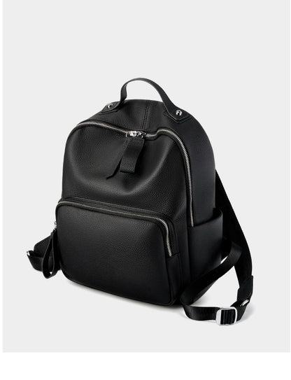 Hifashion 100% Cowhide Genuine Leather Backpack For Women 2025 Trend Designer Soft Travel Work Daypack Teenage Girls School Bags