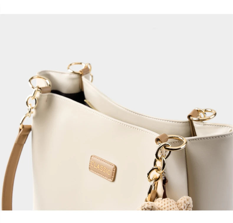 Hifashion Cowhide Genuine Leather Shoulder Bags For Women 2025 Trend Designer Large Capacity Shopping Tote Work Ladies Handbags