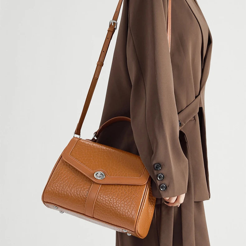 Hifashion Cowhide Genuine Leather Tote Handbags For Women New 2025 Luxury Designer Work Satchel Top Handle Female Shoulder Bags