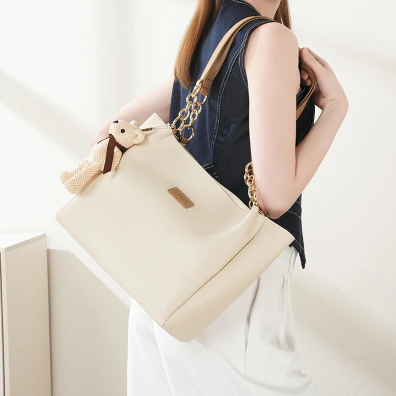 Hifashion Cowhide Genuine Leather Shoulder Bags For Women 2025 Trend Designer Large Capacity Shopping Tote Work Ladies Handbags