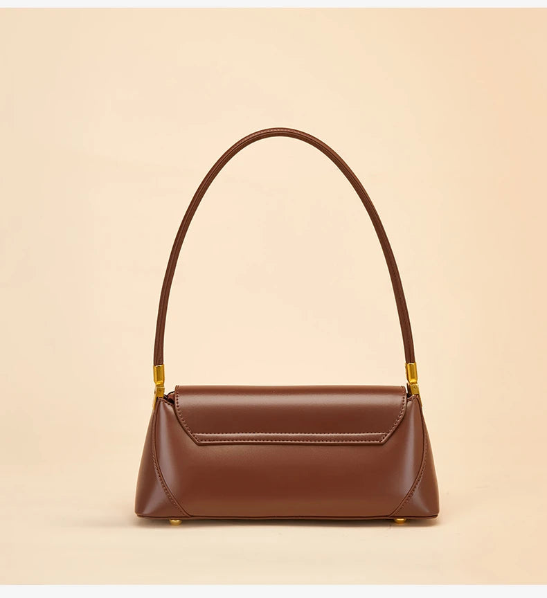 Hifashion Cowhide Genuine Leather Underarm Shoulder Bags For Women 2025 Trend Designer Top Handle Female Tote Ladies Handbags