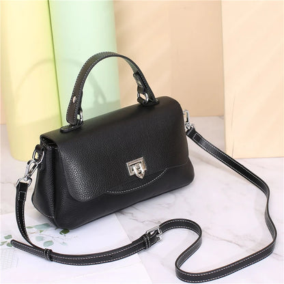 Hifashion 3 Layers Genuine Genuine Leather Shoulder Bags For Women 2025 Trend Designer Flap Crossbody Purse Work Ladies Handbags