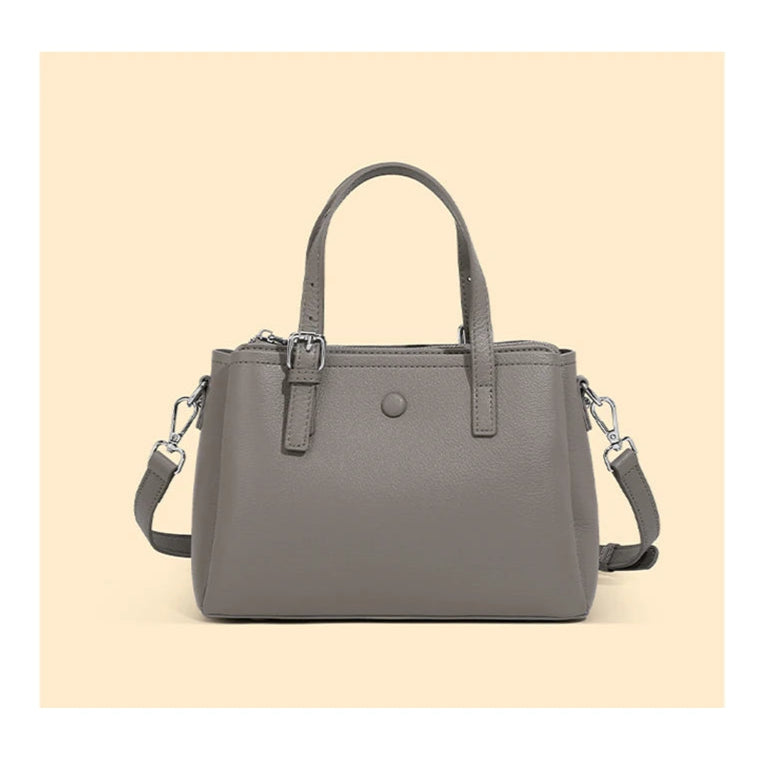 Hifashion 3 Layers Genuine Leather Shoulder Bags For Women 2025 Luxury Designer Crossbody Satchel Commuting Tote Ladies Handbags