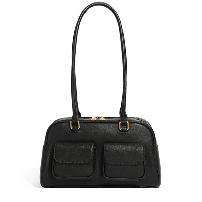 Hifashion Luxury Genuine Leather Underarm Shoulder Bags For Women 2025 Trend Designer Pillow Satchel Tote Office Ladies Handbags