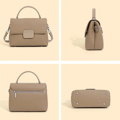 Hifashion Classic Cowhide Genuine Leather Tote Handbags For Women 2025 Trend Designer Wide Strap Ladies Shoulder Crossbody Bags