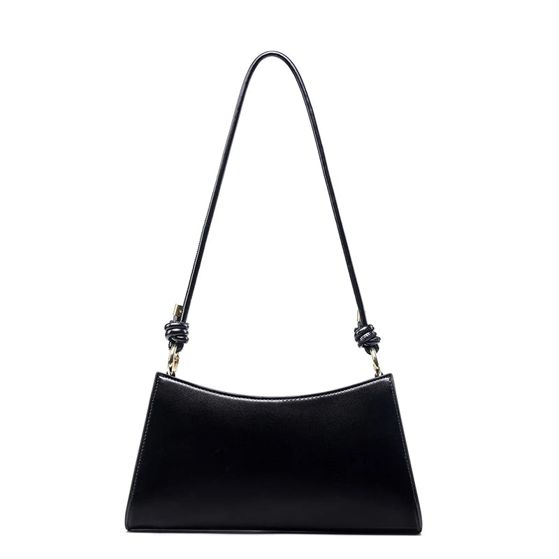 Hifashion Cowhide Genuine Leather Underarm Shoulder Bags For Women 2025 Luxury Designer Evening Party Purse Work Ladies Handbags
