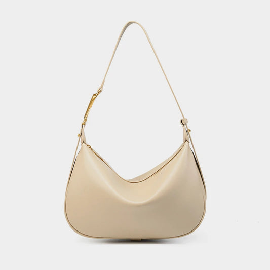 Hifashion Trendy Genuine Leather Underarm Shoulder Bags For Women 2025 Luxury Designer Crossbody Purse Half Moon Ladies Handbags