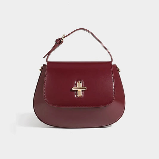 Hifashion Luxury Genuine Leather Saddle Small Shoulder Crossbody Bags For Women 2025 Trend Designer Purses Tote Ladies Handbags