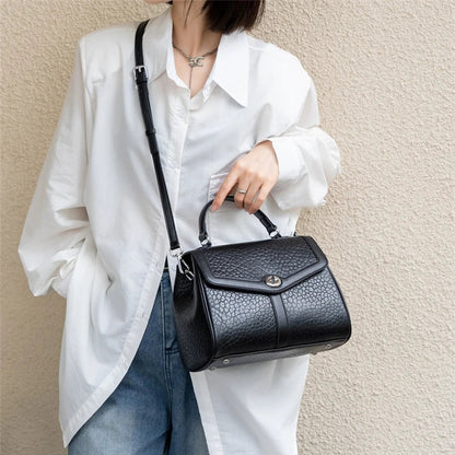 Hifashion Cowhide Genuine Leather Tote Handbags For Women New 2025 Luxury Designer Work Satchel Top Handle Female Shoulder Bags