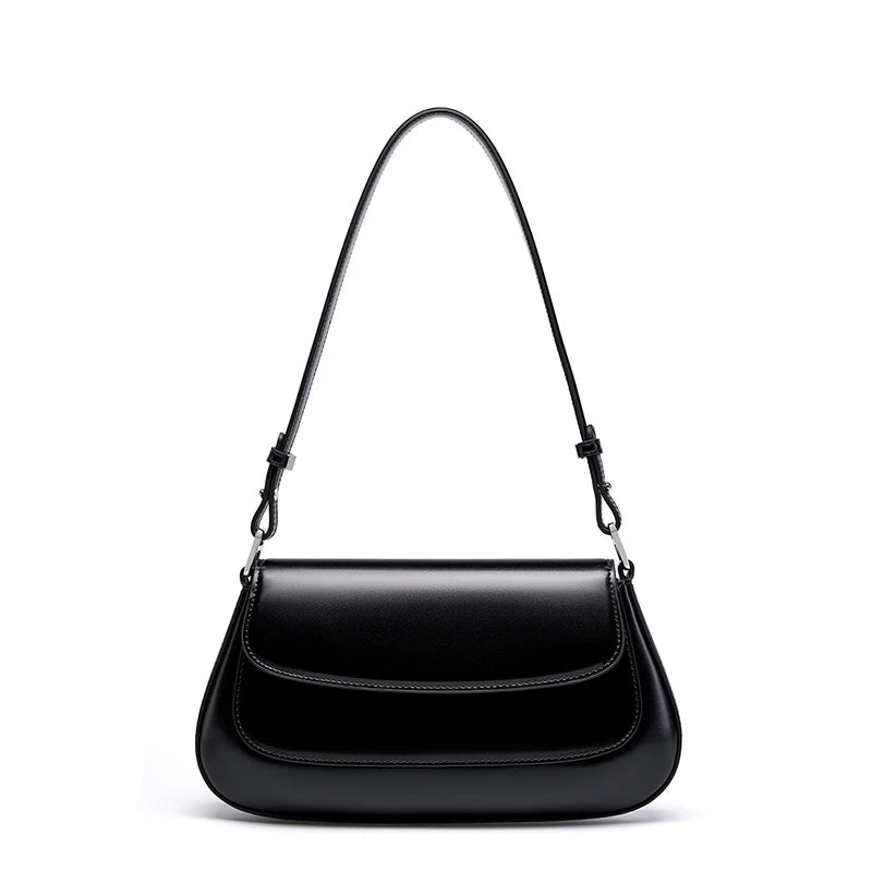 Hifashion Luxury Genuine Leather Underarm Shoulder Bags For Women 2025 Trend Designer Crossbody Purses  Saddle Ladies Handbags