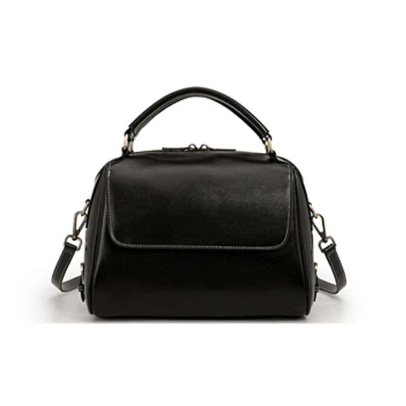 Hifashion Cowhide Genuine Leather Pillow Tote Handbags For Women 2025 Luxury Designer Satchel Work Ladies Shoulder Crossbody Bag