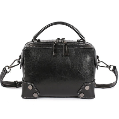 Hifashion Cowhide Genuine Leather Pillow Small Shoulder Crossbody Bags For Women 2025 Trend Designer Boston Tote Ladies Handbags