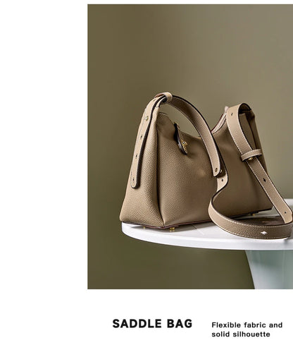 Hifashion 100% Genuine Leather Crescent Shoulder Crossbody Bags For Women 2025 Luxury Designer Top Handle Purses Ladies Handbags