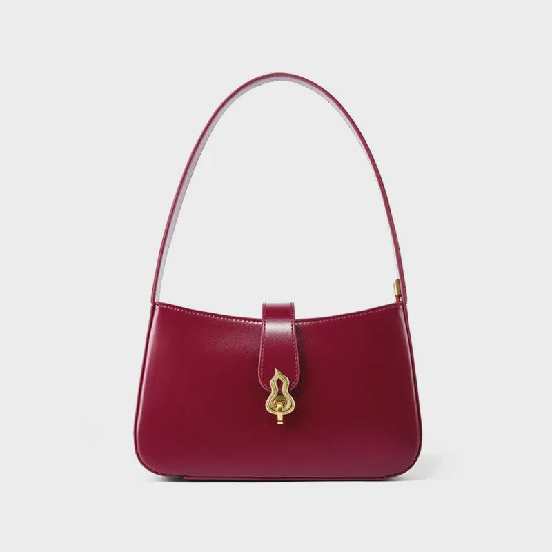 Hifashion Cowhide Genuine Leather Underarm Shoulder Bags For Women 2025 Luxury Designer Half Moon Purse Crescent Ladies Handbags