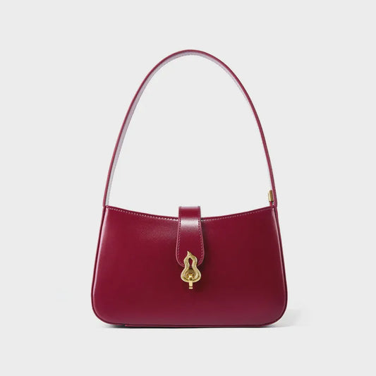 Hifashion Cowhide Genuine Leather Underarm Shoulder Bags For Women 2025 Luxury Designer Half Moon Purse Crescent Ladies Handbags