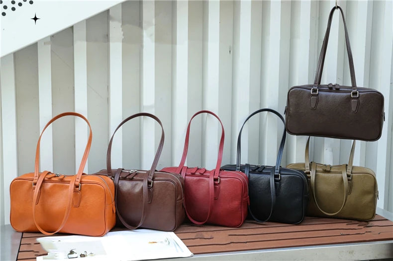 Hifashion Cowhide Genuine Leather Shoulder Bags For Women 2025 Trend Designer Large Capacity Work Satchel Tote Ladies Handbags
