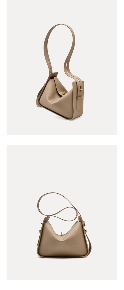 Hifashion Cowhide Genuine Leather Underarm Shoulder Bags For Women 2025 Luxury Designer Crossbody Purses Hobo Ladies Handbags