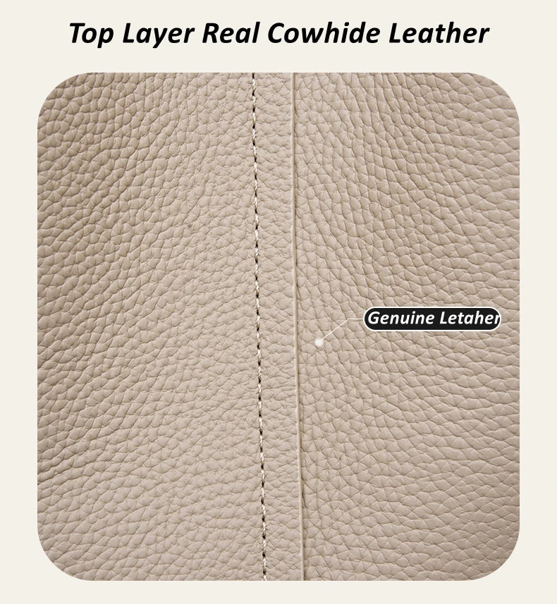Hifashion Cowhide Genuine Leather Bucket Small Shoulder Bags For Women 2025 Luxury Designer Crossbody Purse Tote Ladies Handbags