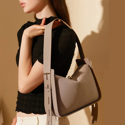 Hifashion Cowhide Genuine Leather Underarm Shoulder Bags For Women 2025 Luxury Designer Crossbody Purses Hobo Ladies Handbags