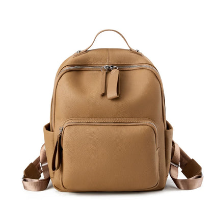 Hifashion 100% Cowhide Genuine Leather Backpack For Women 2025 Trend Designer Soft Travel Work Daypack Teenage Girls School Bags