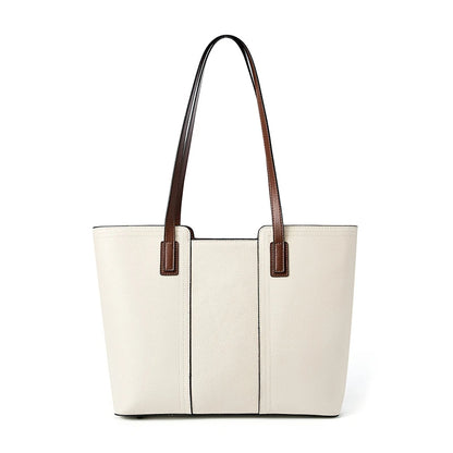 Hifashion Cowhide Genuine Leather Large Shoulder Bags For Women 2025 Luxury Designer Shopper Work Tote Commuter Ladies Handbags