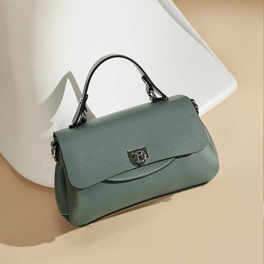 Hifashion 3 Layers Genuine Genuine Leather Shoulder Bags For Women 2025 Trend Designer Flap Crossbody Purse Work Ladies Handbags