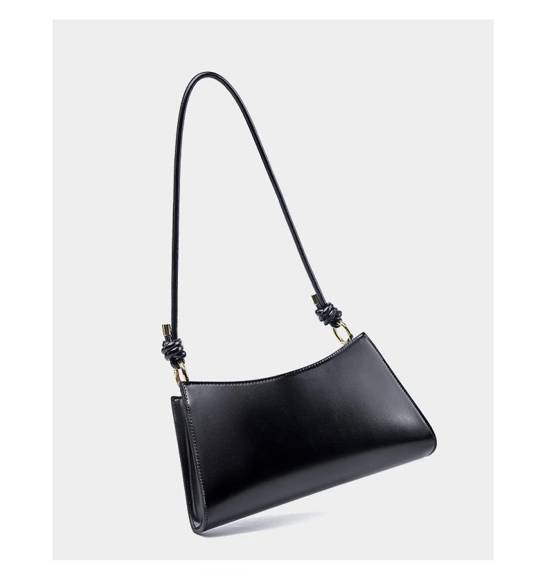 Hifashion Cowhide Genuine Leather Underarm Shoulder Bags For Women 2025 Luxury Designer Evening Party Purse Work Ladies Handbags