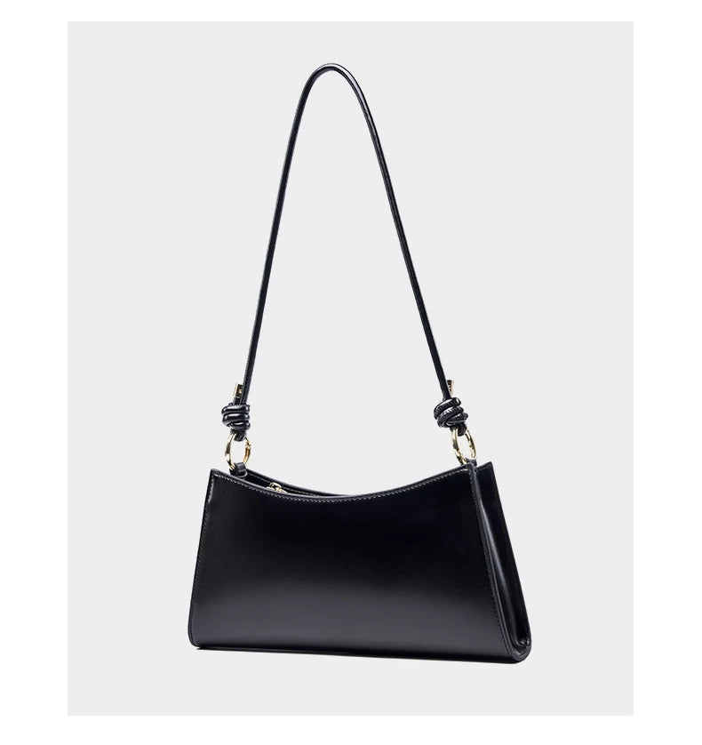Hifashion Cowhide Genuine Leather Underarm Shoulder Bags For Women 2025 Luxury Designer Evening Party Purse Work Ladies Handbags