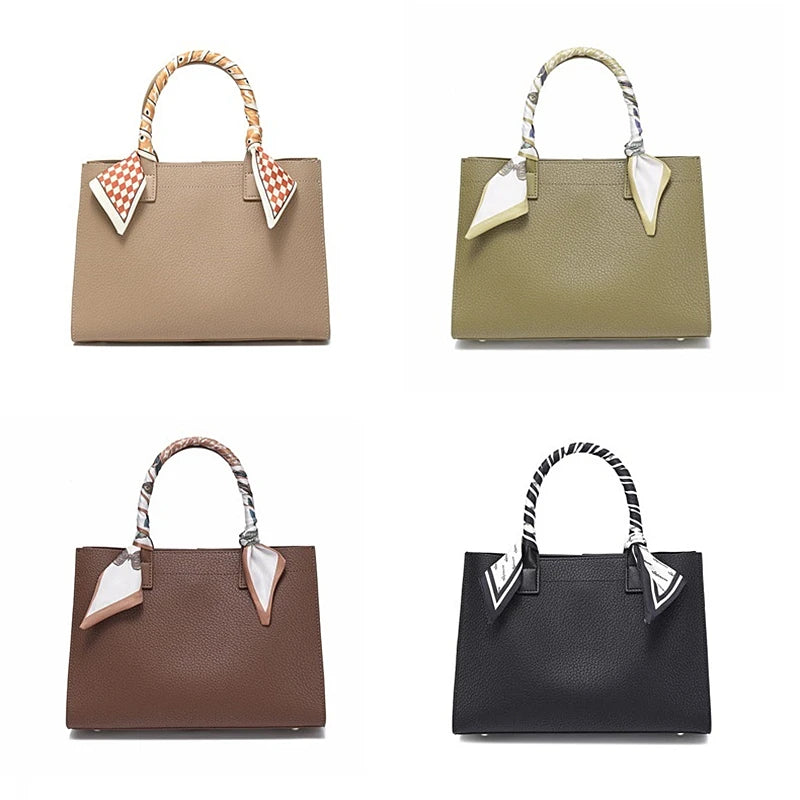 Hifashion Cowhide Genuine Leather Shoulder Bags For Women 2025 Trend Designer Top Handle Commuting Tote Ladies Crossbody Bags