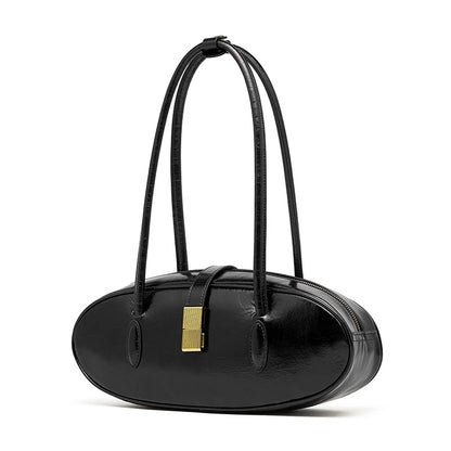 Hifashion Vintage Cowhide Genuine Leather Underarm Shoulder Bags For Women 2025 Trend Designer Luxury Tote Work Ladies Handbags