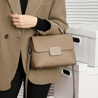 Hifashion Classic Cowhide Genuine Leather Tote Handbags For Women 2025 Trend Designer Wide Strap Ladies Shoulder Crossbody Bags
