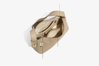Hifashion Cowhide Genuine Leather Underarm Shoulder Bags For Women New 2025 Trend Designer Crossbody Purses Work Ladies Handbags