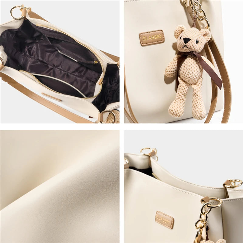 Hifashion Cowhide Genuine Leather Shoulder Bags For Women 2025 Trend Designer Large Capacity Shopping Tote Work Ladies Handbags