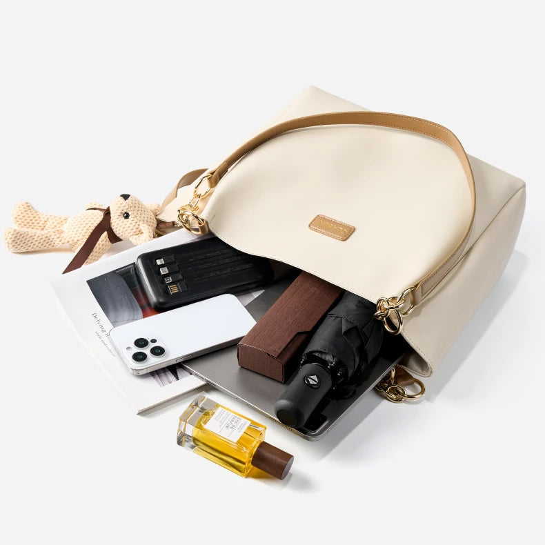 Hifashion Cowhide Genuine Leather Shoulder Bags For Women 2025 Trend Designer Large Capacity Shopping Tote Work Ladies Handbags