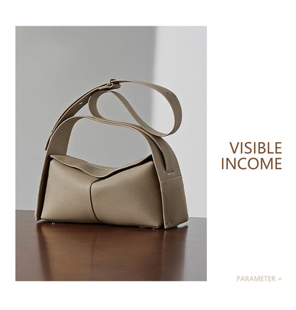 Hifashion Cowhide Genuine Leather Underarm Shoulder Bags For Women 2025 Luxury Designer Top Handle Satchel Tote Ladies Handbags