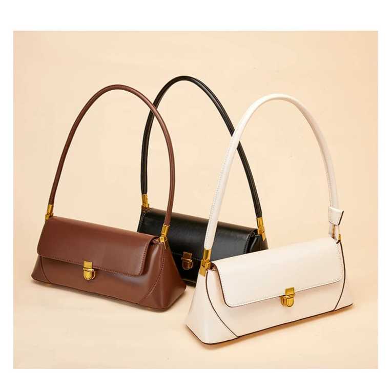 Hifashion Cowhide Genuine Leather Underarm Shoulder Bags For Women 2025 Trend Designer Top Handle Female Tote Ladies Handbags