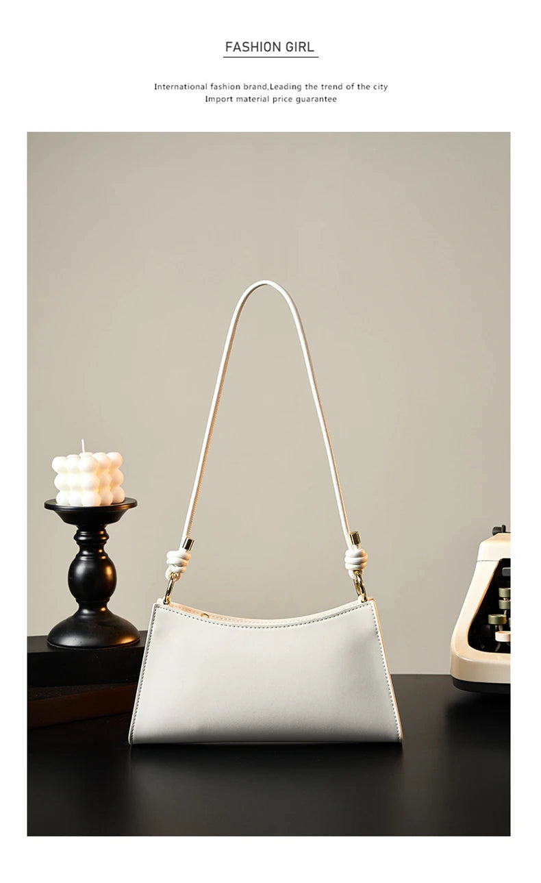 Hifashion Cowhide Genuine Leather Underarm Shoulder Bags For Women 2025 Luxury Designer Evening Party Purse Work Ladies Handbags