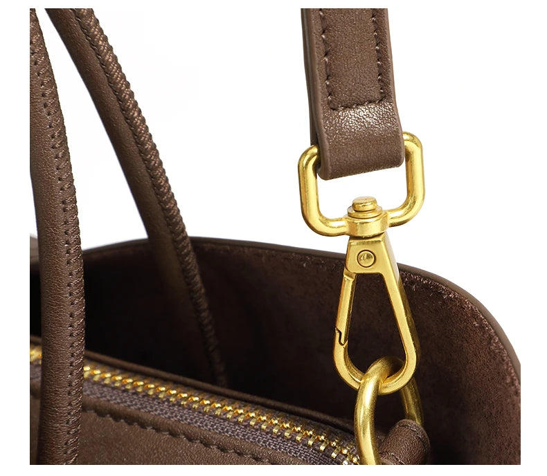Hifashion Stylish Genuine Leather Handbags For Women 2025 Trend Designer Commuting Shoulder Bags Crossbody Tote Ladies Handbags