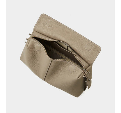 Hifashion Cowhide Genuine Leather Underarm Shoulder Bags For Women 2025 Luxury Designer Top Handle Satchel Tote Ladies Handbags