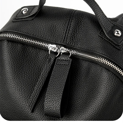 Hifashion 100% Cowhide Genuine Leather Backpack For Women 2025 Trend Designer Soft Travel Work Daypack Teenage Girls School Bags