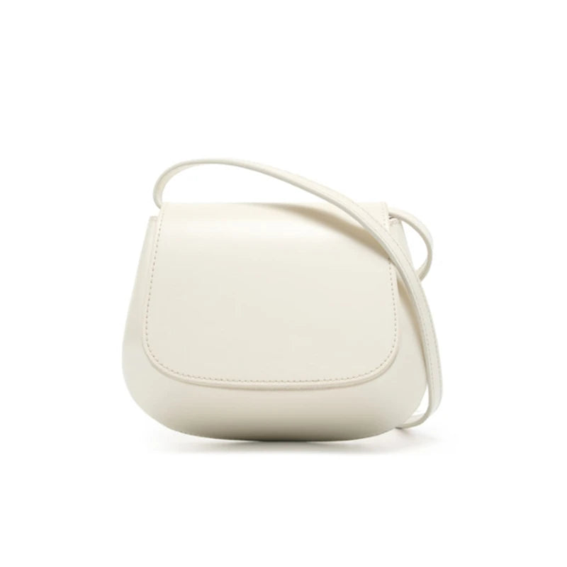 Hifashion Classic Genuine Leather Saddle Small Shoulder Bags For Women 2025 Luxury Designer Crossbody Purses Cow Ladies Handbags