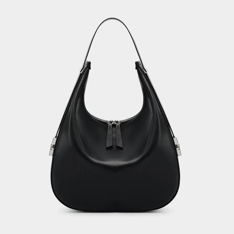 Hifashion Elegant Cow Genuine Leather Large Crescent Shoulder Bags For Women 2025 Trend Designer Hobo  Tote Work Ladies Handbags